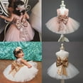 thumbnail image 3 of Robe à Paillettes avec Nœud pour Bébé Fille Pricess, Robes de Fête, Costume de Noël, 3 of 5