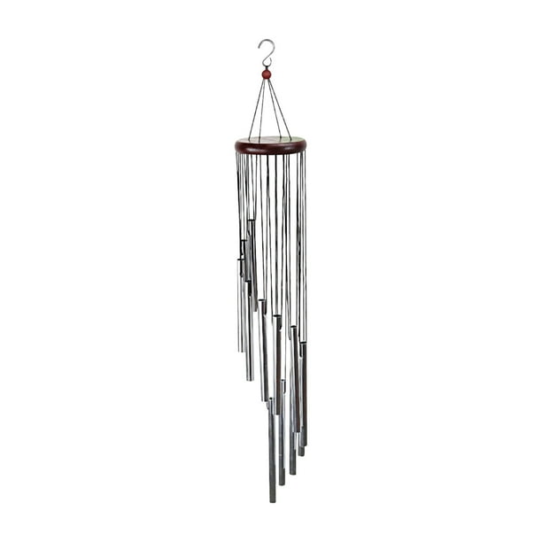 Campana de viento para decoración exterior | Campana de viento de tubo metálico con tubos de aleación para jardín, patio y porche | Decoración colgante para el hogar y el jardín