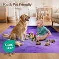 thumbnail image 4 of ODIKA 6'x9' Ultra-Soft Area Rug, Purple Starry Cosmic Watercolor Galaxy Abstract Nebula Motif None Washable, Bare feet friendly, Silk-Touch for Guest Room, Bedroom, 4 of 7