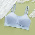 thumbnail image 4 of Nmnitkp Nursing Bras for Breastfeeding Ultra Comfort Push Up Wireless Seamless Underwear Maternity Bra for Pregnancy,Antibacterial Fabric Nursing Bras Blue,90, 4 of 4
