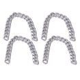 thumbnail image 4 of Cadenas de bordillo de 10 m, cadena artesanal de Metal Simple elegante de cobre para cadenas de bolsos DIY, collar, pulsera, fabricación de joyas DC3 Plata, 4 of 5