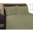 thumbnail image 1 of Elegance Linen 1800 Thread Count PLEATED DESIGN Egyptian Quality Luxurious Silky Soft WRINKLE RESISTANT 4 pc Sheet set, Deep Pocket Up to 16" - All Size and Colors, California King Green, 1 of 4