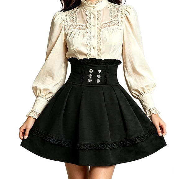 Bibifish Womens Mini Skirt Black Tiered Tulle High Waisted A Line Party Skirt