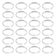 thumbnail image 1 of Transparent Plastic Shower Curtain Rings for Bathroom 24 Pieces Durable and Sturdy, 1 of 8