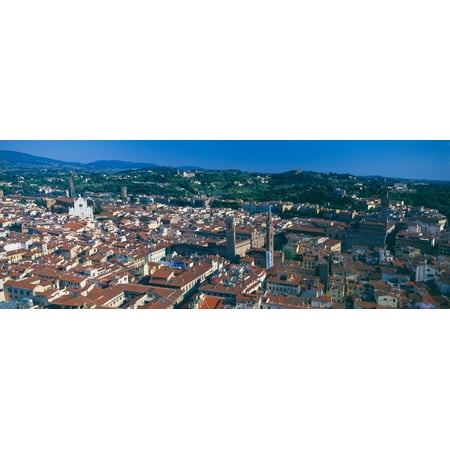 Aerial view of a city Florence Tuscany Italy Canvas Art - Panoramic Images (36 x