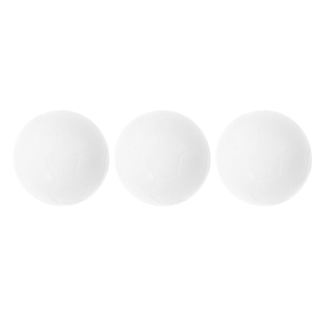 SWETRACE 3 Pcs Mini Ballons de Football en Plastique pour Jeu de Table Intérieur et Meilleur Roulement Blanc 36Mm