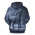 thumbnail image 2 of LAOLIUSN Novelty Horse Print Hoodie Animal 3D Pattern Sweatshirt Hooded Pullover with Pocket S-4XL, 2 of 7