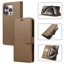 ELEHOLD for iPhone 13 Pro Max Business Wallet Case with RFID Blocking Credit Card Holder PU Leather Flip Kickstand Protective Shockproof Cover Women Men for iPhone 13 Pro Max,Brown