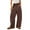 Brown #29, variant on Womens Sweatpants Baggy Drawstring Pants Barrel Elastic High Waist Sweat Pants Oversized Straight Wide Leg Joggers Slouchy Lightweight Sweat Trousers with Pockets Coffee M
