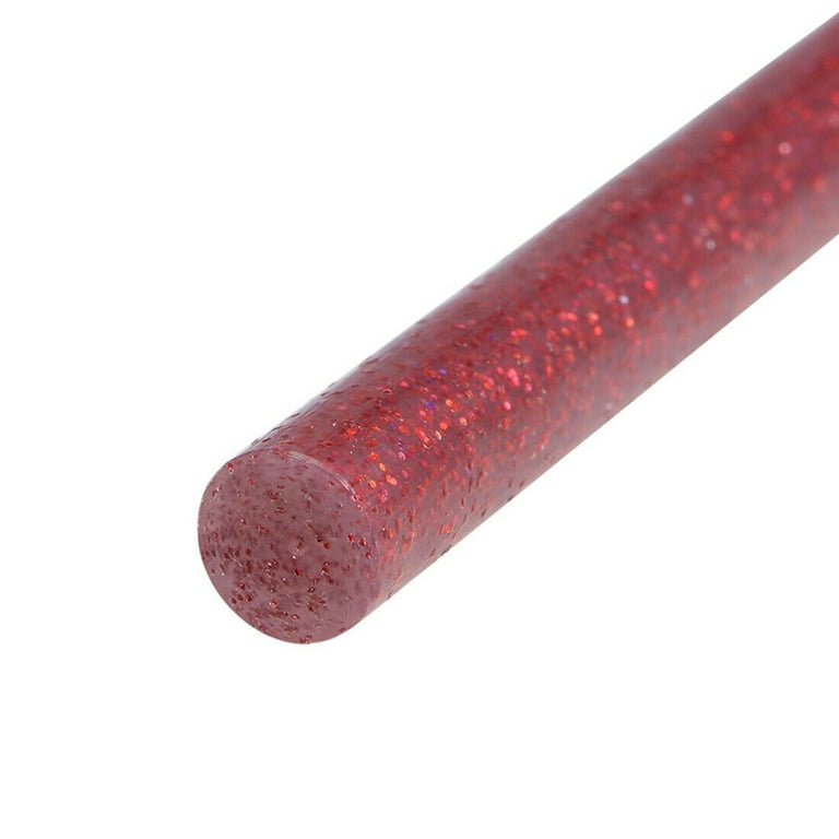  Rebower Hot Glue Sticks Mini Adhesive Hot Melt Glue Gun Sticks,  [for Art, Craft, DIY, Card Making] - 0.44 x 10/Red/10 Pcs