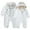 White, variant on MEZZALL Baby Girl Boy Deer Jumpsuit Knitted Overall Hooded Romper Fall Cute Warm Clothes Breathable, 0-3 Months