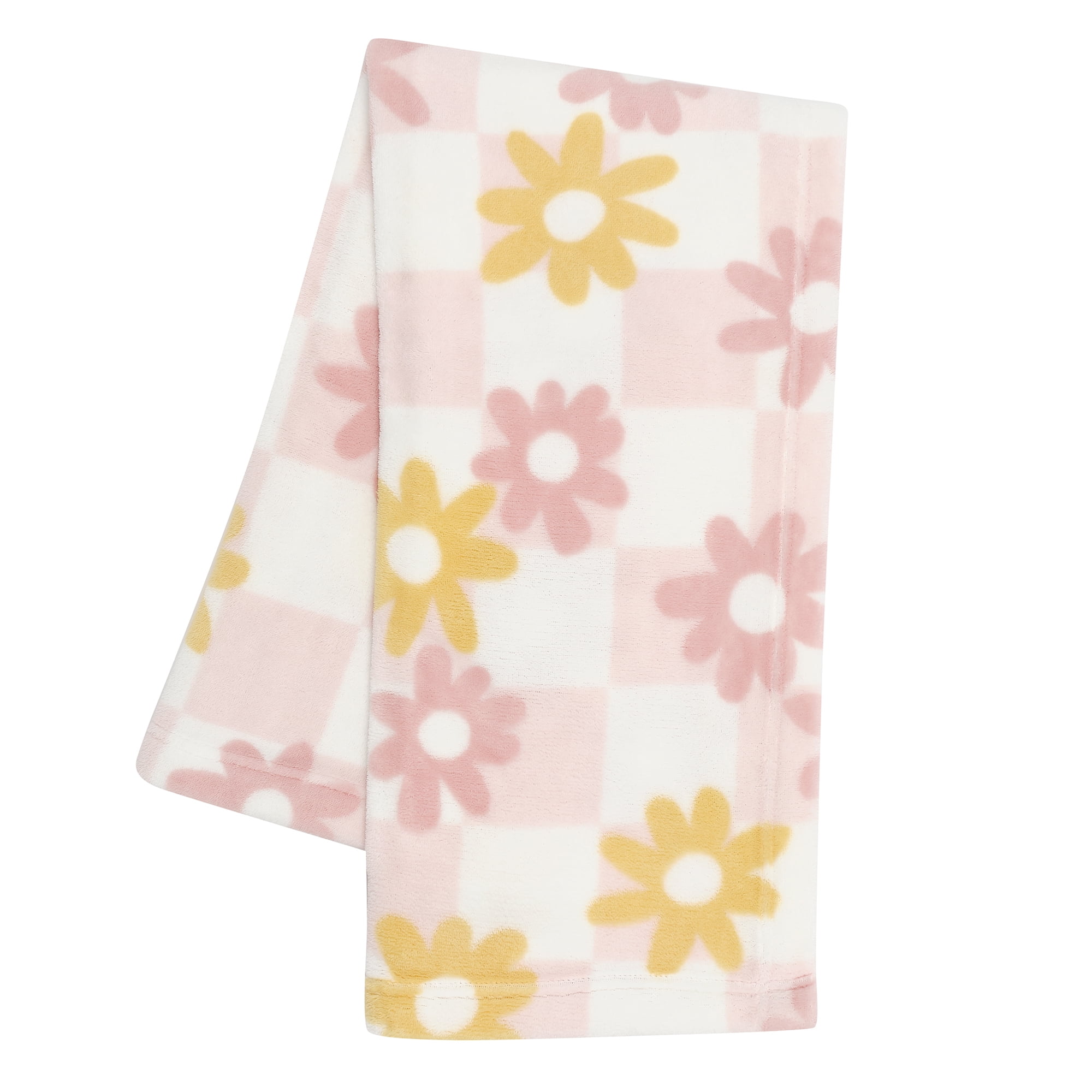 Lambs & Ivy Daisy Dreams 3-Piece Crib Bedding Set - Pink, White, Modern, Garden