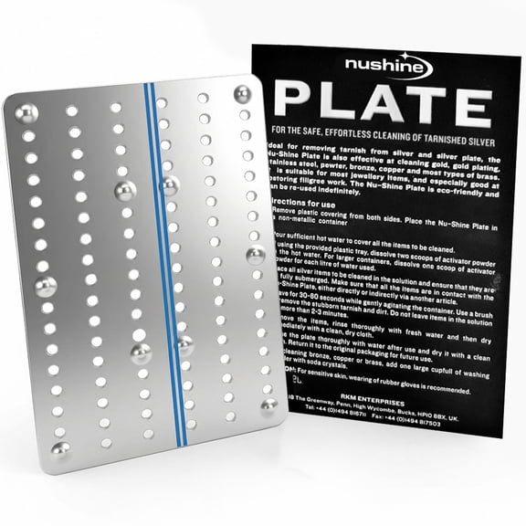 Nushine Magic Cleaning Plate (Small 11.5 x15.4cm) - Rapidly Cleans Many Items at Once! Reuse Multiple Times, no Harsh Chemicals Involved
