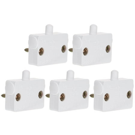

NUOLUX 5pcs Door Switch Wardrobe Light On Off Switch For Cabinet Light Closet Lamp