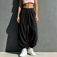 thumbnail image 4 of MYAOYINo Boundaries Womens Pants Baggy Sweatpants Drawstring Joggers Loose Fit Casual, 4 of 8