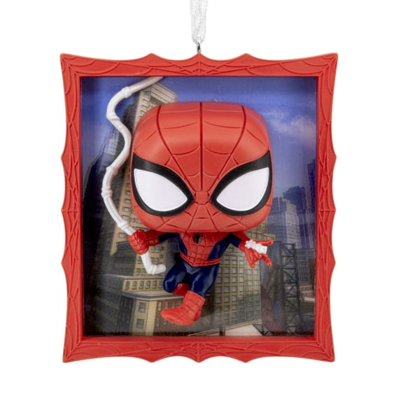 Hallmark Christmas Ornament (Marvel Spider-Man Funko POP! with Lenticular Dimension), 1 Count