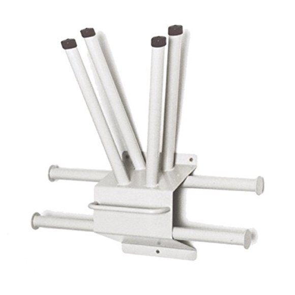 Tablier et Porte-Gant à Rayons X (Monté au Mur) - Acier, 2 Barres, 4 Porte-Gants