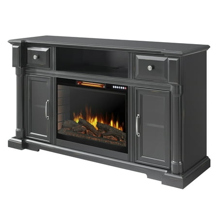 Arlington 60 In Media Electric Fireplace With Bluetooth In Aged