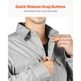 thumbnail image 3 of KFFKFF FR Shirts for Men, 7oz. Flame Resistant Welding Jacket, Machine Washable Cotton Heat-Resistant Welding Shirt, 3 of 8