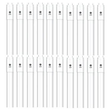 GE Lighting LED Tube T8 Type B Ballast Bypass, 48 inch T8, 4000K Cool White, 11 watts, 1650 lumens, Ballast Bypass upgrade for 4ft T8 Fluorescent lamp