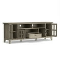 thumbnail image 6 of Artisan 72 inch Wide Solid Wood TV Stand in Distressed Grey For TVs up to 80 inches, 6 of 13