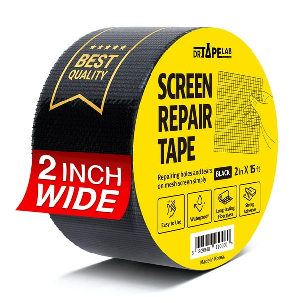 Cinta de reparación de pantalla DR.TAPELAB Black Window de 5 cm x 4,5 m