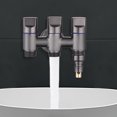 thumbnail image 5 of Xecvkr Stainless Steel Inlet 3 Way Faucet Compact Water Control Diverter Rust Leak Proof Bathroom Kitchen Universal Easy Install 1 Set, 5 of 5