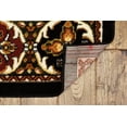 thumbnail image 3 of Linon Capri Area Rug Collection, Black and Burgundy, 6'5" x 9'3", 3 of 6