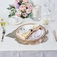 thumbnail image 4 of BalsaCircle 6 Metallic Gold 18" Monstera Tropical Leaf Design Vinyl PLacemats Wedding Party, 4 of 7
