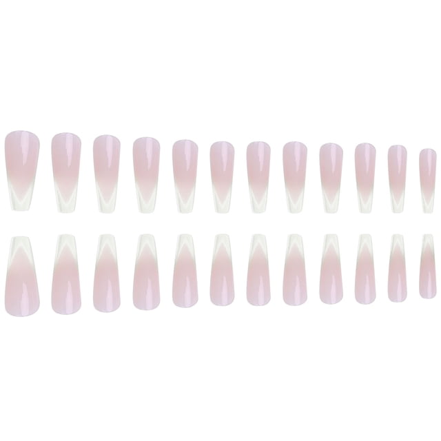 RYRDWP 5ml Long Wearing Nail Ballet French Art Finished Nail Patch Removable