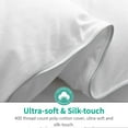 thumbnail image 2 of APSMILE King Size Heavyweight Feathers Down Poly Cotton Comforter, White, 2 of 9