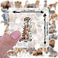 thumbnail image 6 of 35pcs Animal Stickers Wildlife Stickers Cute Stickers Funny Stickers for Laptops Notebooks Suitcases, 6 of 9