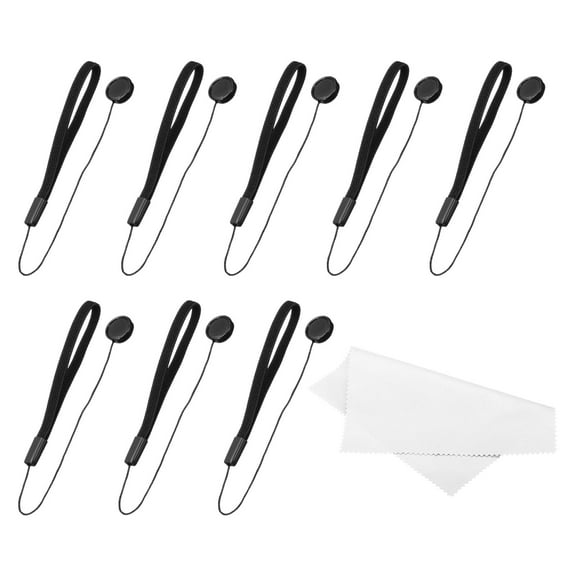 Uxcell Camera Lens Cap Keeper, 8Pcs Elastic Lens Cover Tether Leash with Cloth