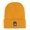 Golden Yellow, variant on Cute Cartoon Yak Embroidered Acrylic Knit Beanie, Unisex Soft Stretch Winter Skull Cap, Sporty Daily Matching Hat Ideal Gift for Men Women