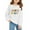 White, variant on Mercatoo šack to School Hoodie Girls 2025 First Day of School Fourth Grade Sweatshirts Oversized Tops Kids Cute Preppy Clothes