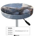 thumbnail image 3 of Cauagu Silver Dragon Mountain Peaks Print Round Stool Covers,Seat Cushion for Round Bar Stool Chair Seat Cover for Bar Round Chair Fits for 12/13/14in Bar Stool Cushion, 3 of 7