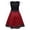 1-Red510, variant on Oiyii Halloween Pirate Dress for Toddler Girls Sleeveless Ruffled Holiday Dresses Party Striped Dresses,Red