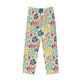 thumbnail image 2 of Vsdgher Cartoon Flowers Print Mens Pajama Pants Sleep & Lounge Pants, PJ Bottoms With elastic waistb and Pockets, 2 of 5
