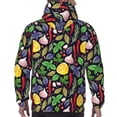 thumbnail image 7 of Rateoe Herbs And Spices Pattern Mens Hoodie, Pullover Hooded Sweatshirt, Kangaroo Pocket Hoodie Ideal for Daily Wear, Travel and Home-Large, 7 of 7