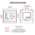 thumbnail image 4 of Amdohai Smart Thermostat Intellight Temperature Controller 5A water Floor Heating for Home No Wi-Fi -- White, 4 of 8