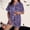 Purple, variant on Halloween Pajamas Halloween Satin Print Button Short Sleeve Pajamas for Women Set
