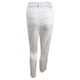 thumbnail image 2 of Maison Jules Womens Lou Lou Mid Rise Cuffed Ankle Pants White 6, 2 of 2