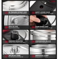 thumbnail image 5 of Koch Systeme CS Stainless Steel Pressure Cooker 8.5 Quart, 3-in-1 Olla de Presion, Easy One-Hand Lock, 18/10 Stainless Steel, Stovetop Presssure Cooker, Induction Compatible, with Glass Lid & Steamer, 5 of 11