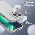 thumbnail image 6 of JETech Magnetic Silicone Case for iPhone 13 Pro 6.1-Inch, Compatible with MagSafe, Phone Cover with Camera Lens Full Protection (Light Grey), 6 of 6
