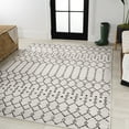 thumbnail image 4 of JONATHAN Y SANTA MONICA 3 x 5 Area Rug, Ourika Moroccan Geometric Textured Weave - Cream/Black, SMB108I-3, 4 of 9