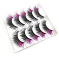 thumbnail image 1 of Boc 5 Pairs False Eyelash Charming Curly Waterproof Thin Long Wispy Natural False Lashes for Female, 1 of 10