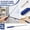 A002- Blue, variant on Extendable Flag Pole, Teacher Pointer Stick for Classroom, Stainless Steel Guide Flag Pole, Non-Slip Foam Handle Portable Handheld Pointer Stick for Presentations, Museum Tours,