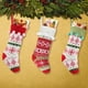 thumbnail image 5 of Medias navideñas de punto de 3 piezas con medias navideñas clásicas de punto de gran tamaño hinchadas medias campestres de suéter, adecuadas para la decoración del árbol de Navidad de vacaciones, 5 of 8