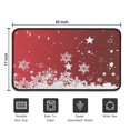 thumbnail image 5 of Red Christmas Snowflake Pattern Door Rugs,Washable Non Slip Door Mats Indoor,Decorative Door Mats,Entry Mat Indoor for Entrance,Bedroom,Kitchen,Bathroom,30"x17", 5 of 6