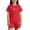 Watermelon Red, variant on Girl Clothes Unisex Letter Print Short Sleeve Cozy Loose Fit Street Style Set Girls Outfits Yellow 11-12 Years